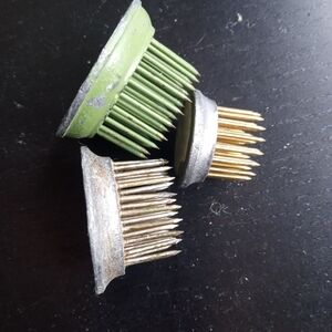 Vintage metal Mini flower frogs